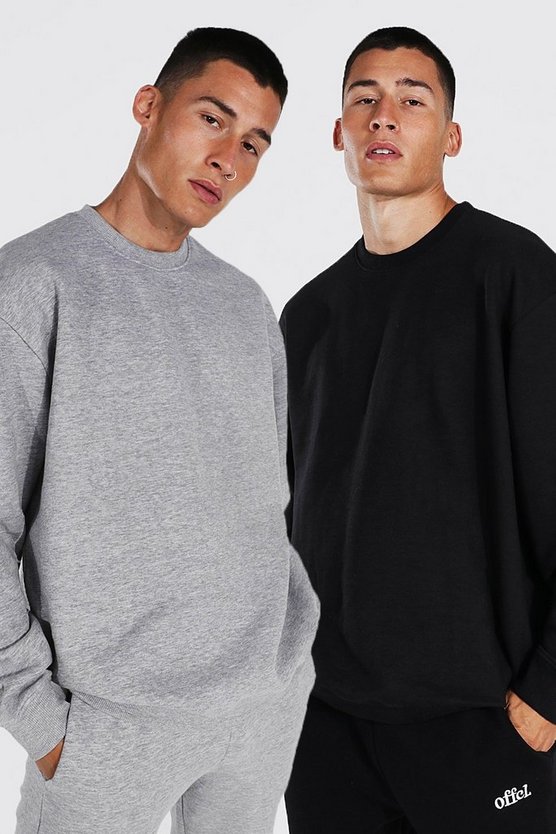 2 Pack Oversized Sweatshirt
