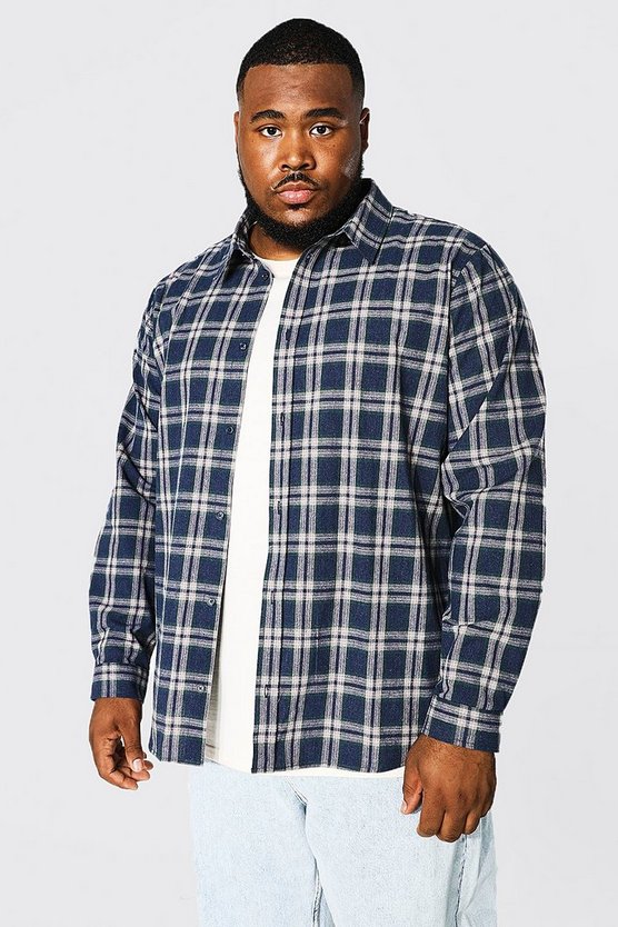 Plus Long Sleeve Flannel Shirt
