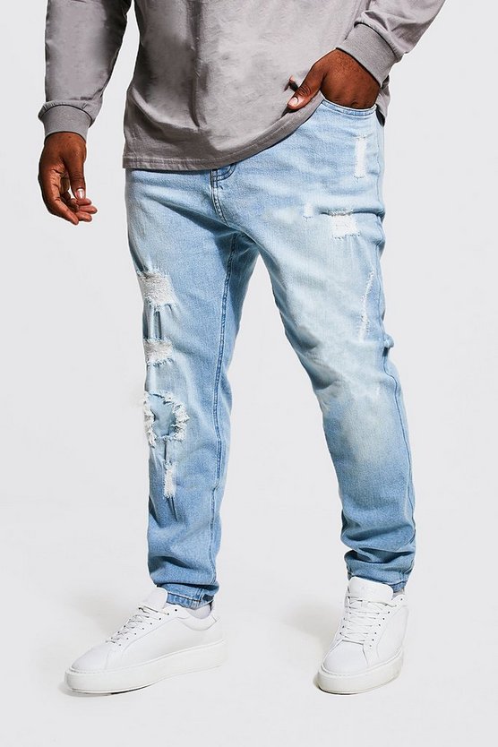 Plus Super Skinny Jean With Multi Repair