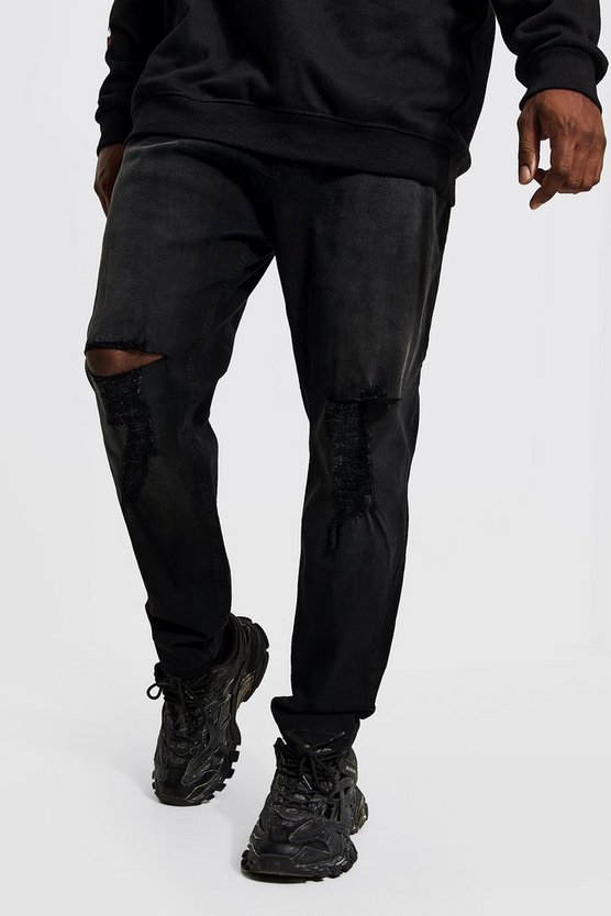 Plus Skinny Stretch Busted Knee Jean