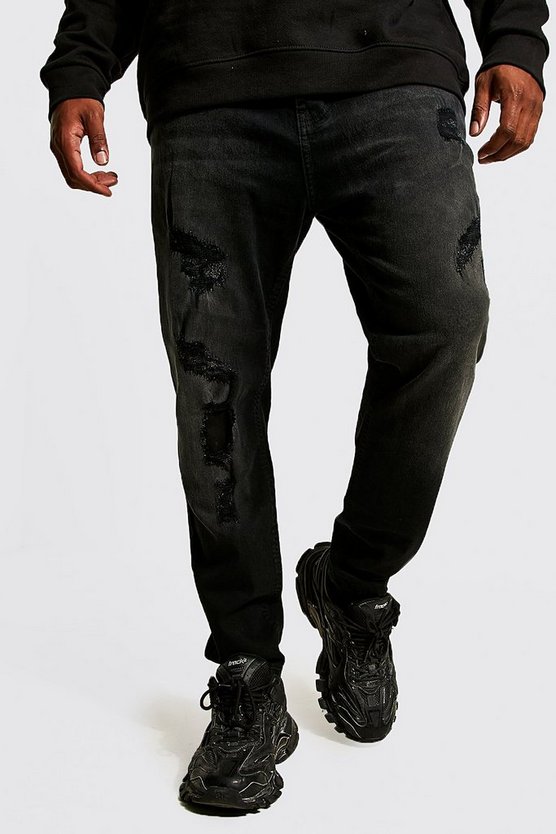 Plus Super Skinny Jean With Multi Repair