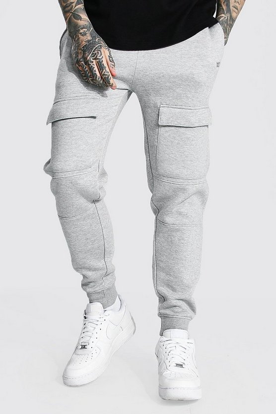 Slim Man Front Pocket Panelled Cargo Jogger 1 Slim Man Front Pocket Panelled Cargo Jogger