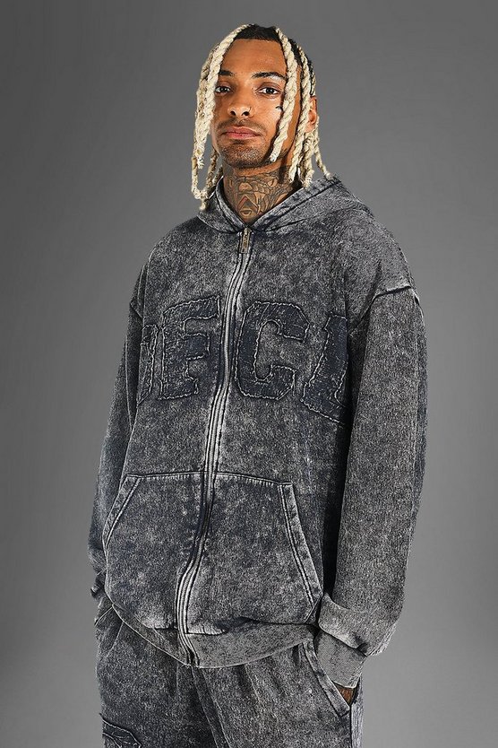 Oversized Ofcl Applique Acid Wash Zip Hoodie 1 Oversized Ofcl Applique Acid Wash Zip Hoodie
