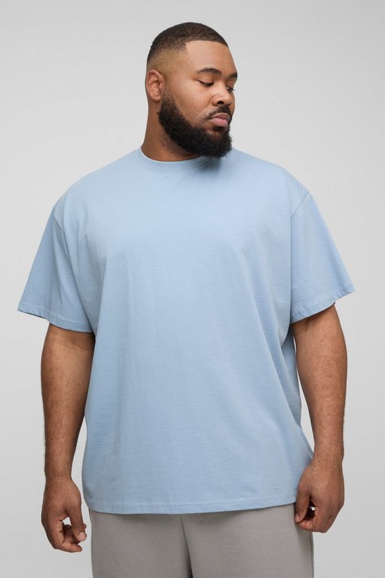 Plus Basic Oversized Fit Crew Neck T-Shirt