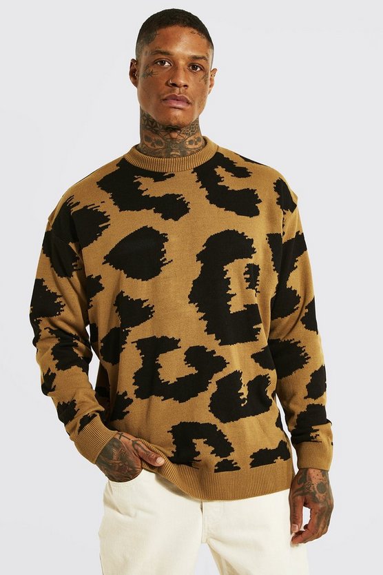 Oversized Animal Knitted Sweater 1 Oversized Animal Knitted Sweater