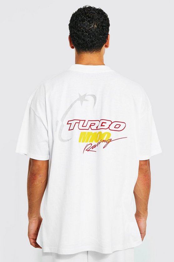 Oversized Extended Neck Motorsport T-shirt 1 Oversized Extended Neck Motorsport T-shirt
