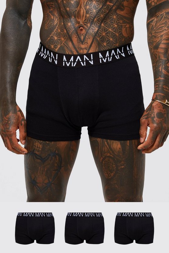 3 Pack Man Dash Repeat Classic Trunks
