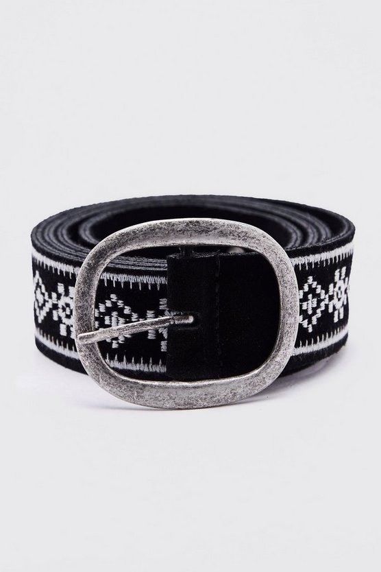Suede Embroidered Belt 1 Suede Embroidered Belt