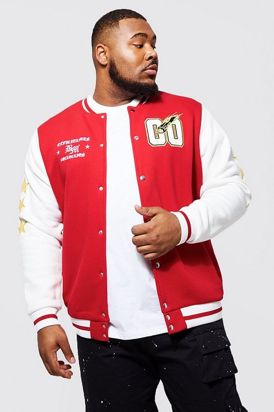 Plus Exclusive Badge Varsity Bomber