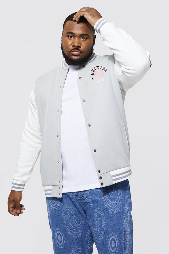 Plus Bm Badge Varsity Jersey Bomber