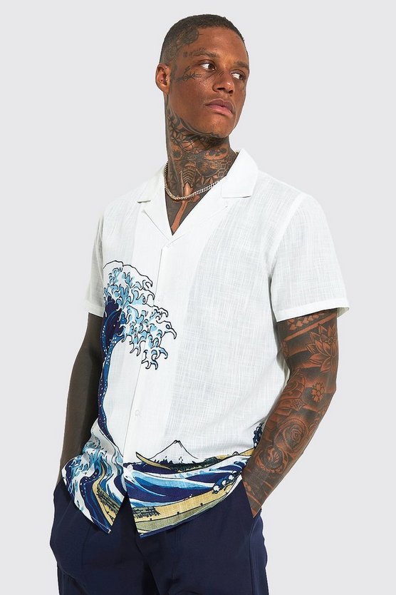 Hokusai Licence Print Revere Shirt 1 Hokusai Licence Print Revere Shirt