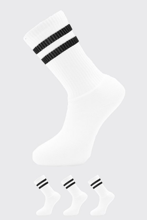 3 Pack Stripe Sport Socks