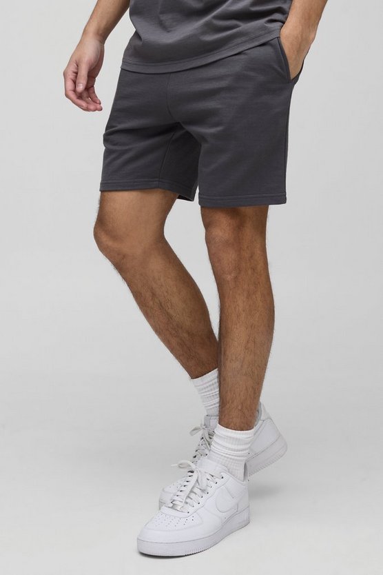 Lightweight Basic Slim Fit Short Length Shorts