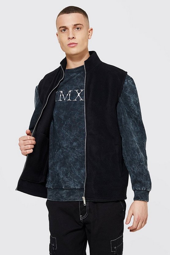 Fleece Funnel Neck Gilet