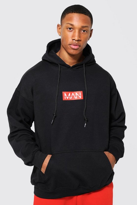 Oversized Man Box Logo Hoodie 1 Oversized Man Box Logo Hoodie