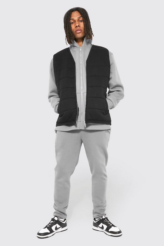 Heavy Jersey Quilted Gilet
