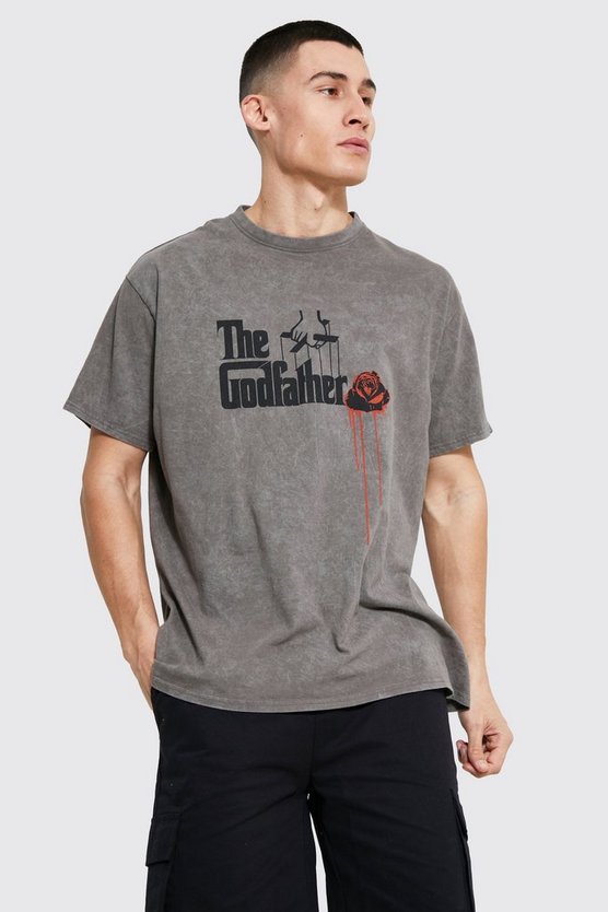 Oversized Godfather Washed License T-shirt 1 Oversized Godfather Washed License T-shirt