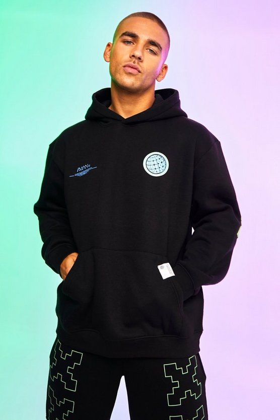 Oversized Hideout Back Print Hoodie 1 Oversized Hideout Back Print Hoodie