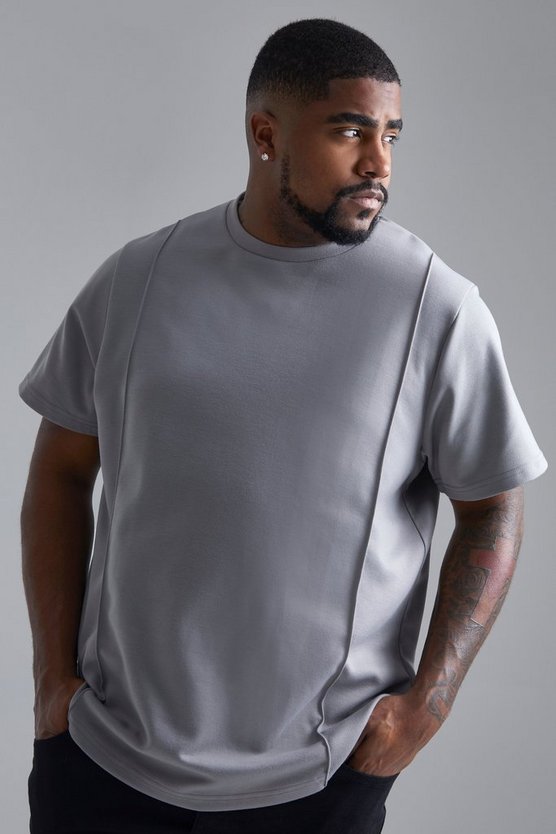 Plus Smart Slim Fit Pintuck T-shirt 1 Plus Smart Slim Fit Pintuck T-shirt