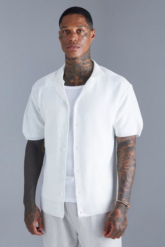 Relaxed Fit Knitted Shirt 1 Relaxed Fit Knitted Shirt