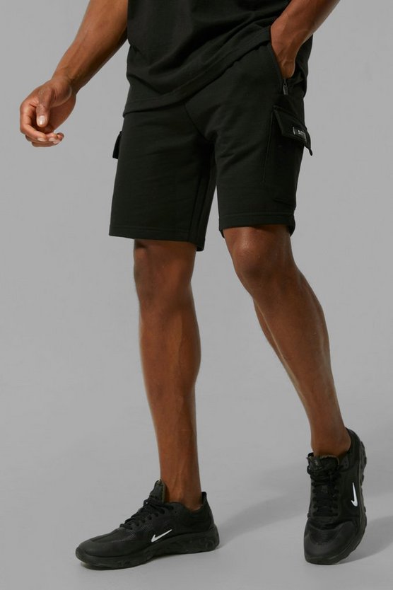 Man Active Cargo Pocket Jersey Shorts 1 Man Active Cargo Pocket Jersey Shorts