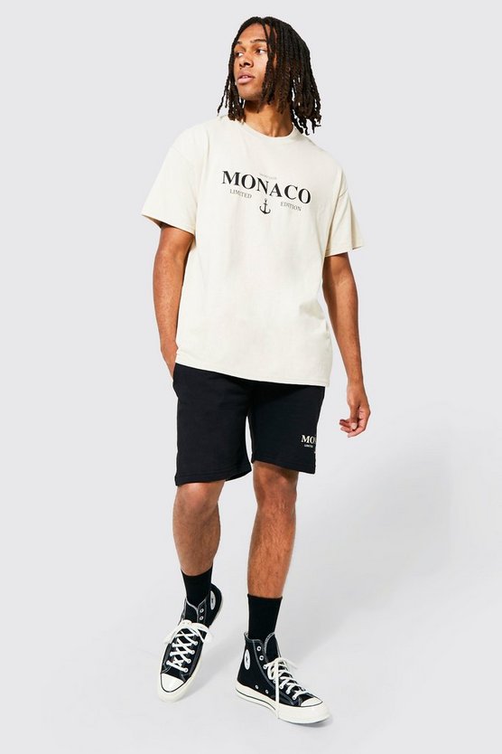 Oversized Monaco T-shirt And Short Set 1 Oversized Monaco T-shirt And Short Set