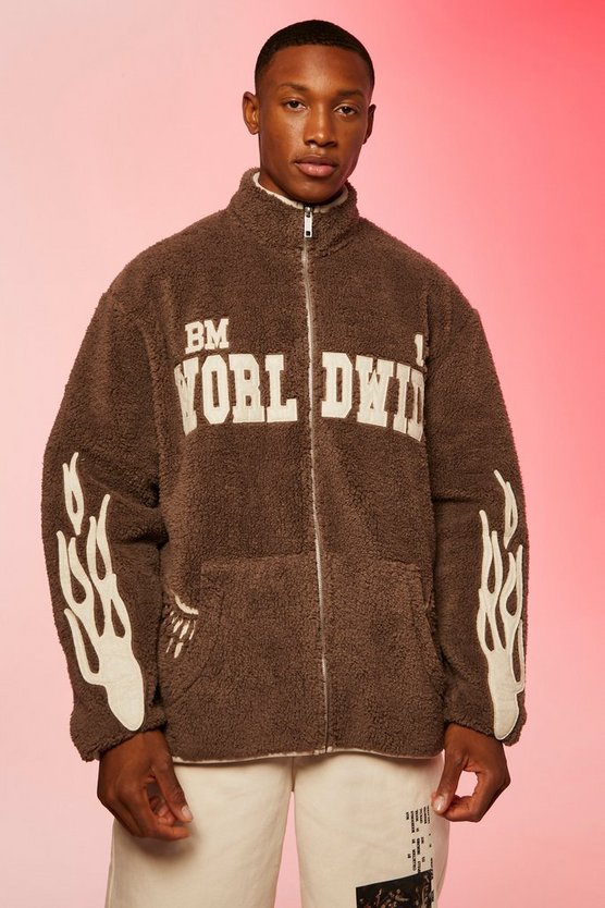 Oversized Worldwide Borg Jacket 1 Oversized Worldwide Borg Jacket