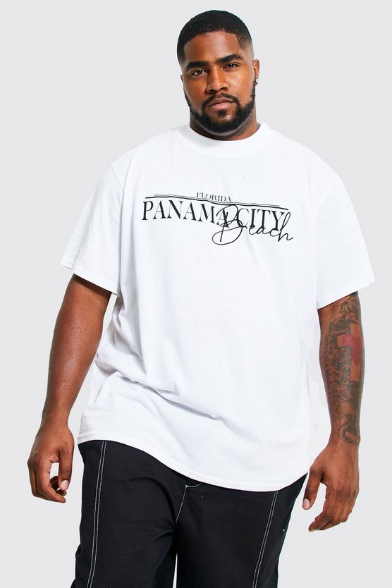 Plus Oversized Panama City Print T-shirt 1 Plus Oversized Panama City Print T-shirt