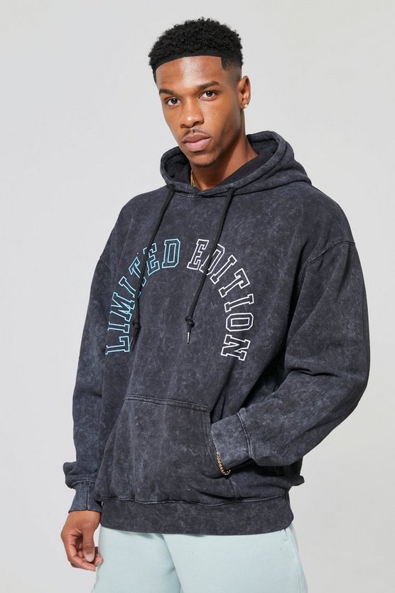 Oversized Acid Wash Limited Edition Print Hoodie 1 Oversized Acid Wash Limited Edition Print Hoodie
