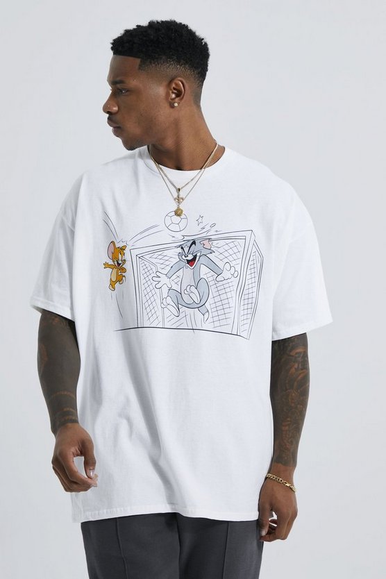 Oversized Tom & Jerry Football T-shirt 1 Oversized Tom & Jerry Football T-shirt