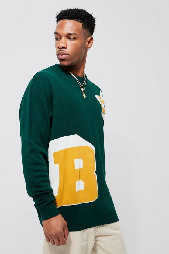 B 13 Placement Oversized Knitted Sweater 1 B 13 Placement Oversized Knitted Sweater