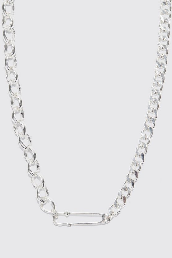 Chunky Chain Clip Necklace 1 Chunky Chain Clip Necklace