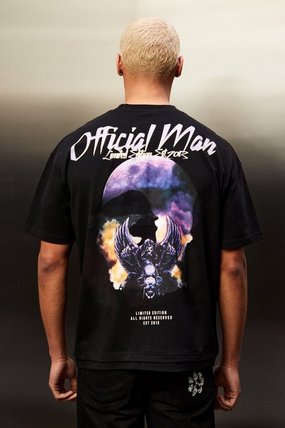 Oversized Faux Hem Official Graphic T-shirt 1 Oversized Faux Hem Official Graphic T-shirt