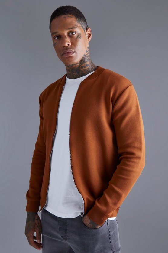 Smart Knitted Bomber Jacket 1 Smart Knitted Bomber Jacket