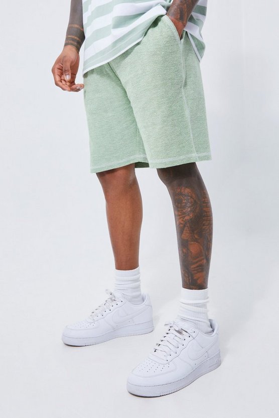 Loose Fit Textured Jacquard Short 1 Loose Fit Textured Jacquard Short