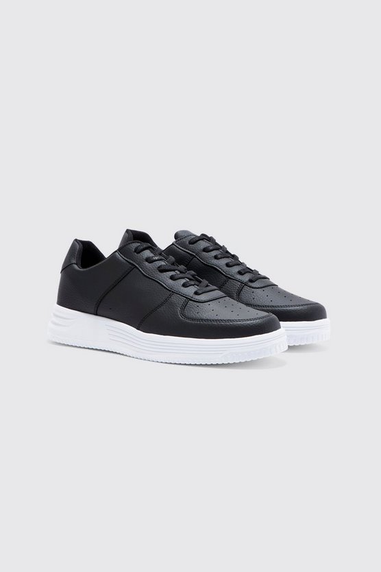 Smart Faux Leather Sneakers 1 Smart Faux Leather Sneakers