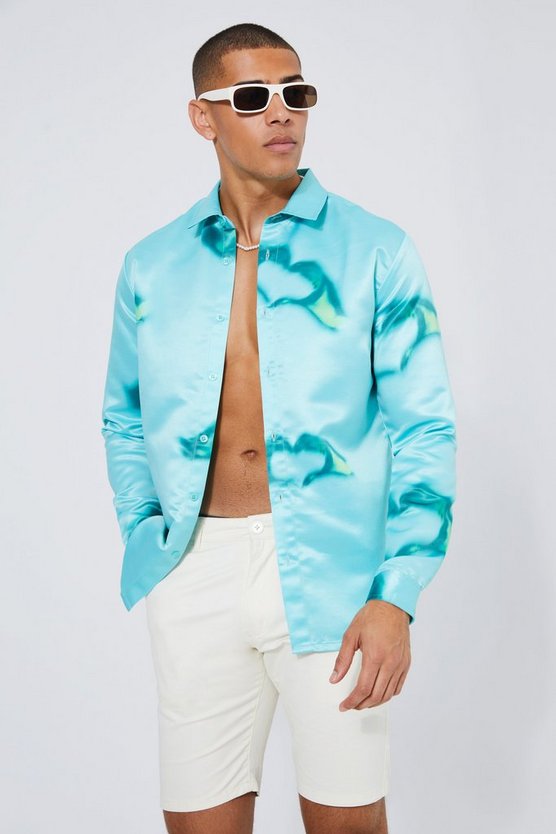 Long Sleeve Satin Heart Hands Shirt 1 Long Sleeve Satin Heart Hands Shirt