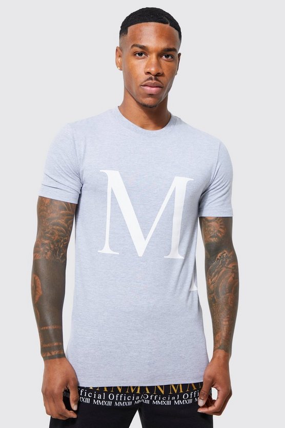 Man Gold Muscle Fit Graphic T-shirt 1 Man Gold Muscle Fit Graphic T-shirt