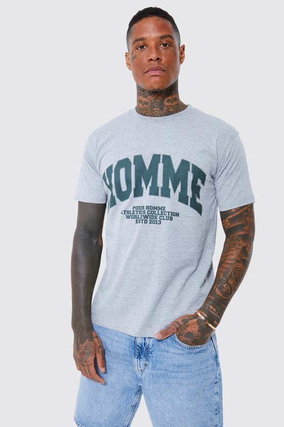 Slim Fit Homme Graphic Print T-shirt 1 Slim Fit Homme Graphic Print T-shirt