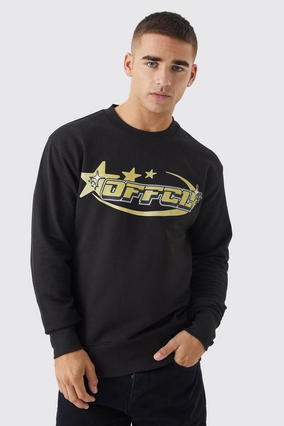Oversized Offcl Star Graphic Sweatshirt 1 Oversized Offcl Star Graphic Sweatshirt