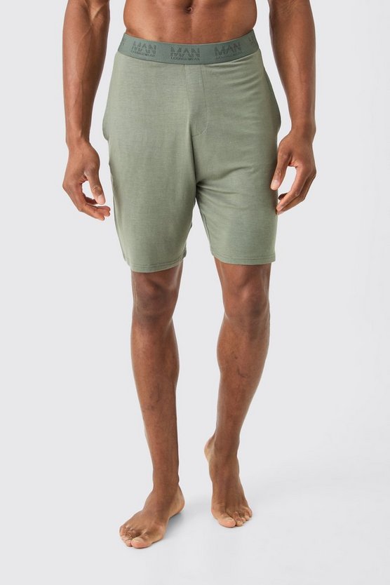 Premium Modal Mix Elasticated Waistband Lounge Short 1 Premium Modal Mix Elasticated Waistband Lounge Short