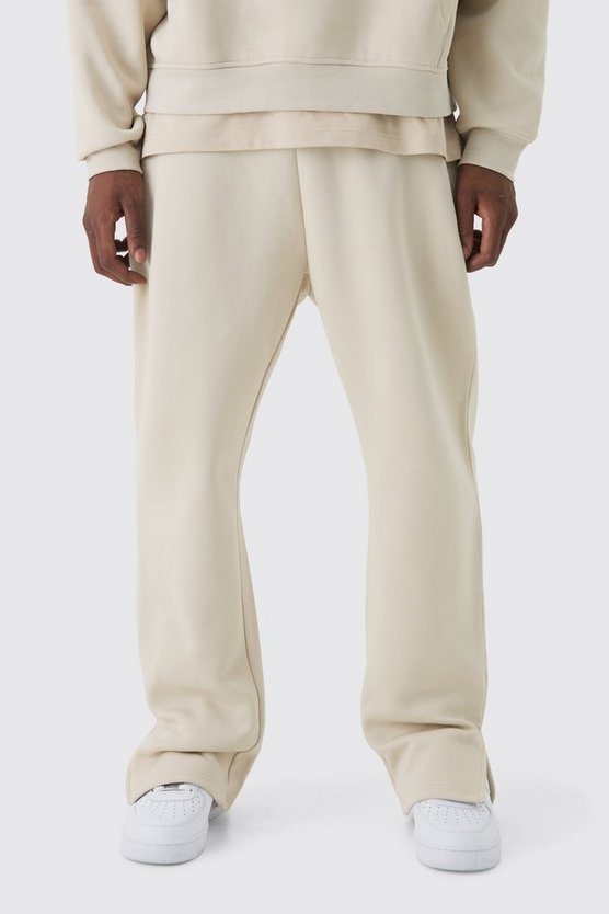 330GSM Regular Fit Split Hem Sweatpants 1 330GSM Regular Fit Split Hem Sweatpants