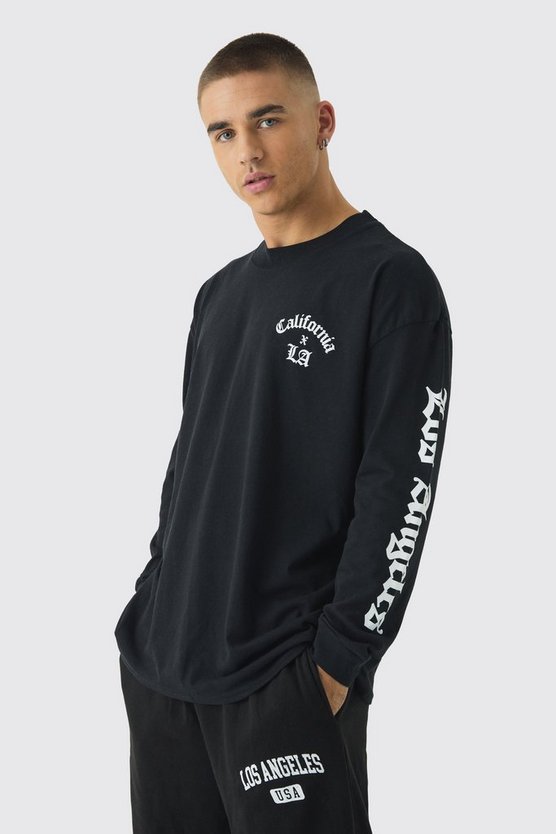 Oversized Los Angeles Long Sleeve T-Shirt 1 Oversized Los Angeles Long Sleeve T-Shirt