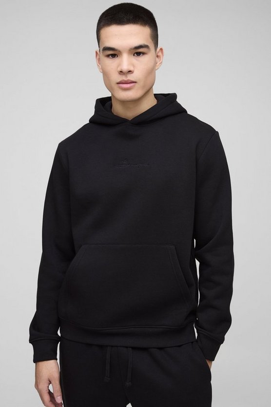 330GSM BM Signature Regular Fit Over The Head Hoodie