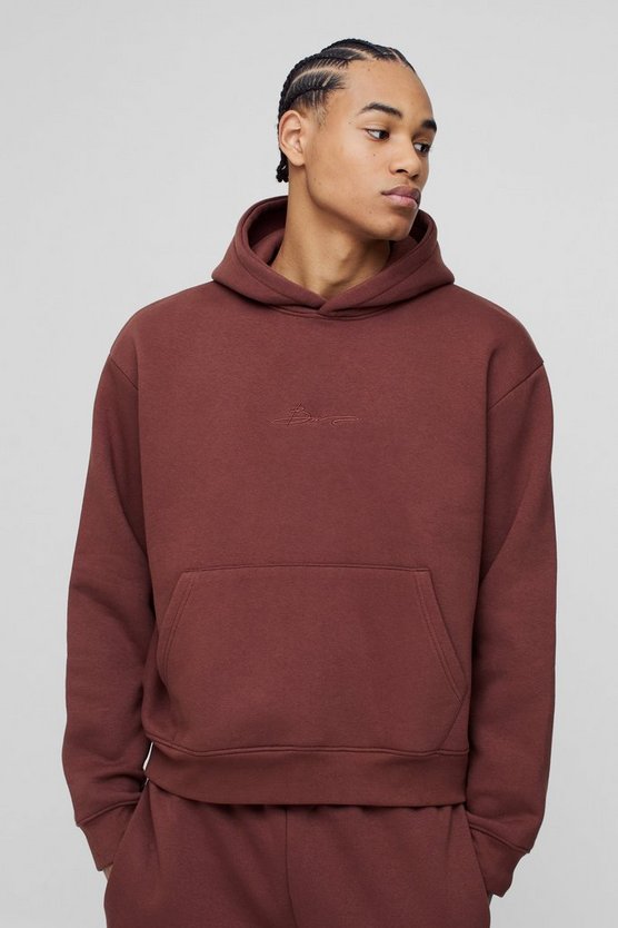 330GSM Oversized Boxy BM Signature Hoodie