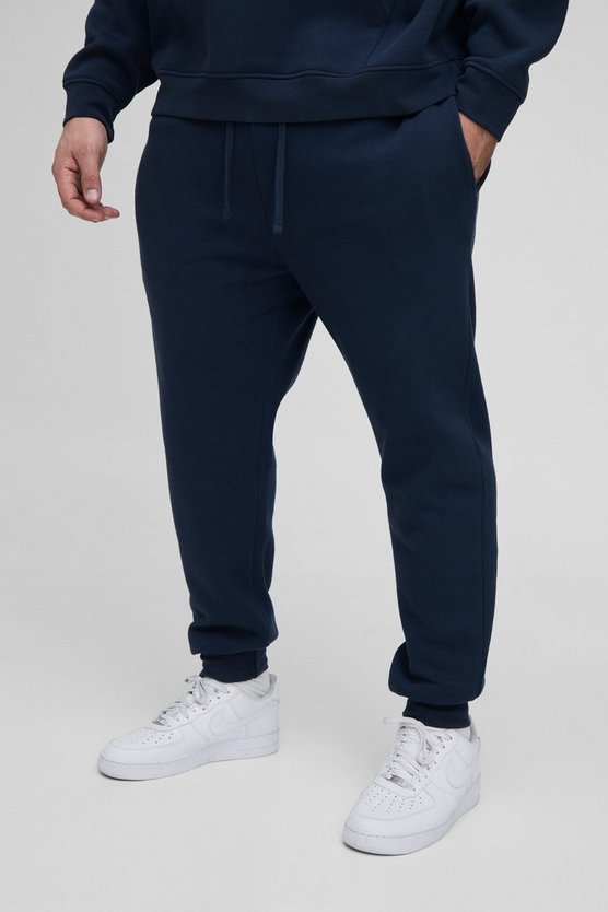 Plus 330GSM Skinny Fit Basic Sweatpants 1 Plus 330GSM Skinny Fit Basic Sweatpants