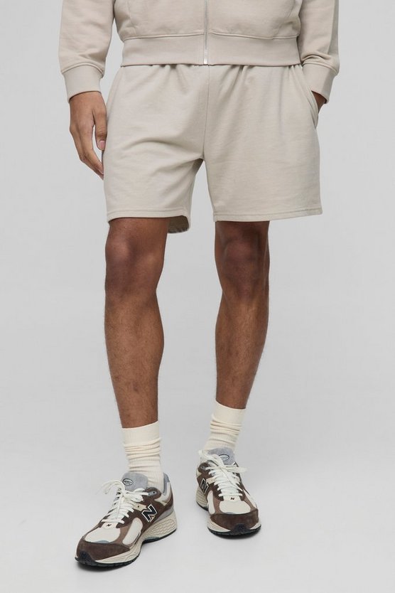Lightweight Basic Relaxed Fit Mid Length Shorts 1 Lightweight Basic Relaxed Fit Mid Length Shorts