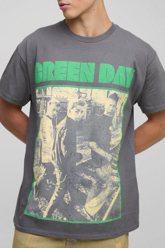 Regular Fit Green Day License Graphic T Shirt 1 Regular Fit Green Day License Graphic T Shirt
