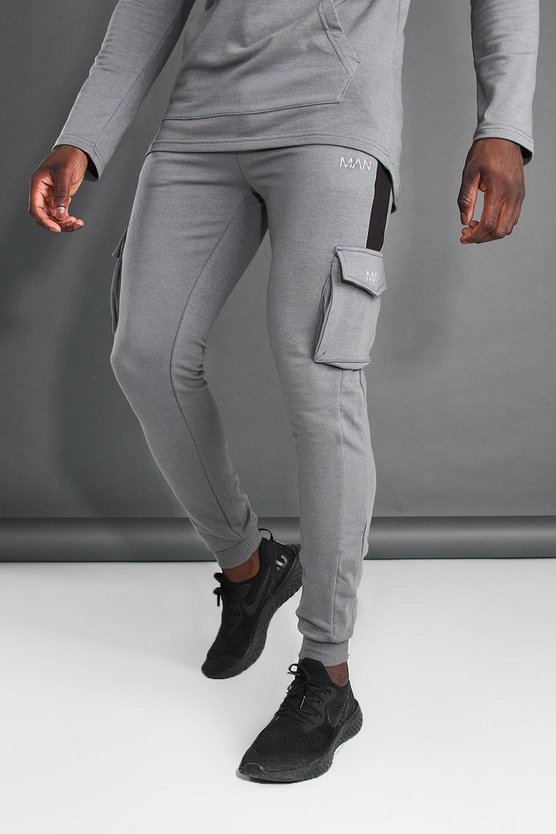 Man Active Gym Cargo Jogger With Side Panel 1 Man Active Gym Cargo Jogger With Side Panel