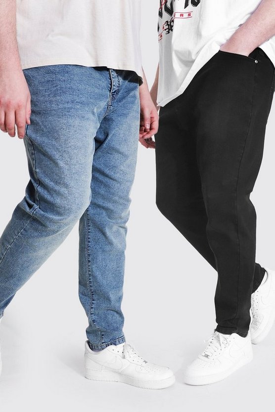 2 Pack Plus Size Stretch Skinny Fit Jean